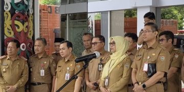 Kadis Hanpang Kalteng Hadiri Pelepasan Bantuan Korban Banjir Murung Raya