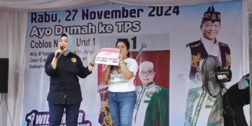 Tim Pemenangan Willy-Habib Gelar Simulasi Pencoblosan Pilkada 2024