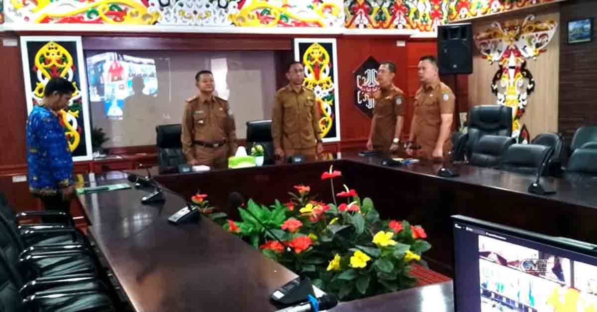 Asisten II Setda Mura Ikut Rakor Pengendalian Inflasi Daerah Secara Virtual