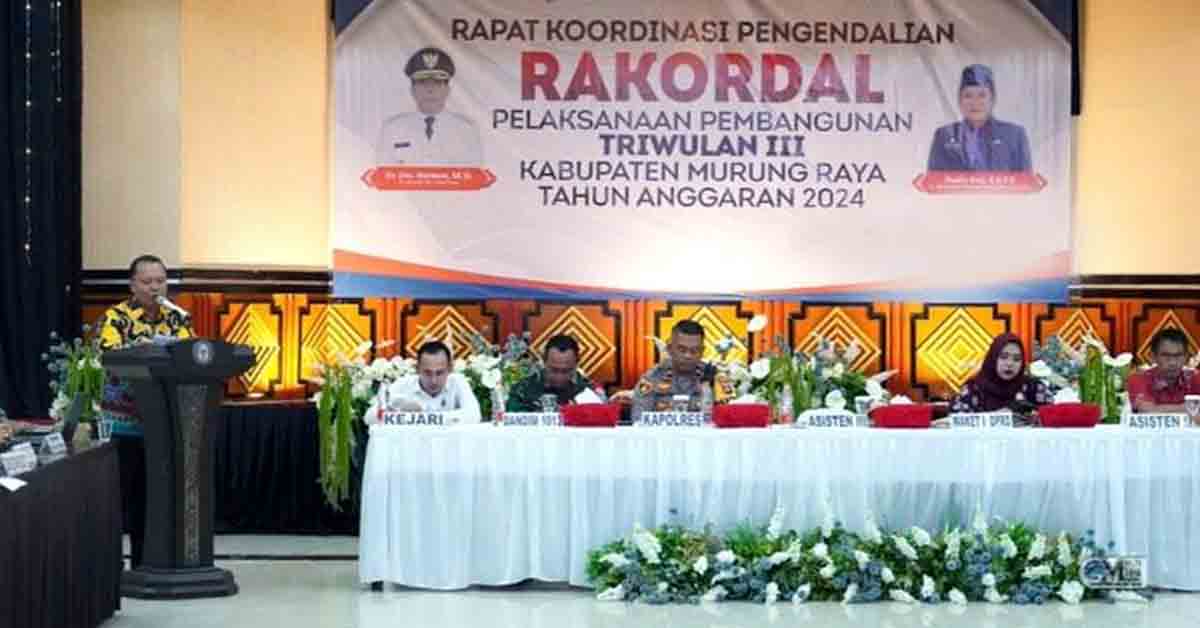 Pemkab Murung Raya Gelar Rakordal Pelaksanaan Pembangunan Triwulan III TA 2025
