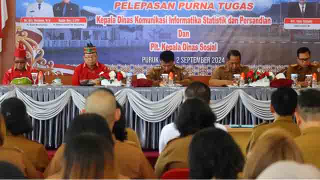 Pelepasan Purna Tugas Kepala Diskominfo SP dan Plt Kepala Dinsos Mura