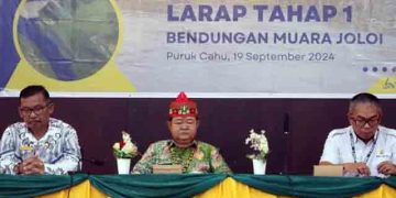 Asisten II Setda Mura Buka Pertemuan Konsultasi Masyarakat Larap Tahap I Bendungan Muara Joloi