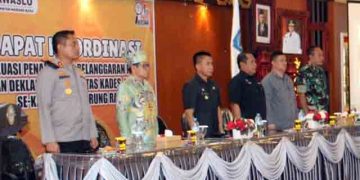Pj Bupati Mura Buka Rakor Evaluasi Penanganan Pelanggaran Pemilu dan Deklarasi Netralitas