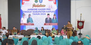 Jambore TP PKK Tingkat Kabupaten Kapuas Tahun 2024 Berlangsung Meriah