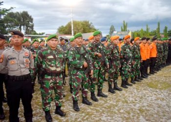 Anggota Kodim 1016/Plk Laksanakan Apel Gelar Pasukan Pengamanan Kunker Wapres