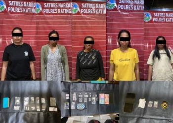 Polres Katingan Amankan 5 Tersangka Pengedar Sabu di Tumbang Samba