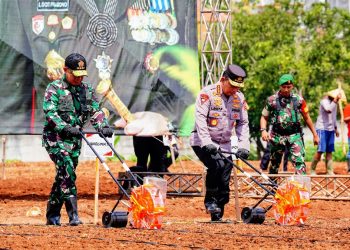 Kapolri dan Panglima TNI Tinjau Kesiapan Program Ketahanan Pangan di Jawa Tengah