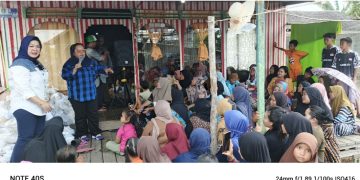 Faridawaty Disambut Antusias Warga Desa Galinggang Katingan