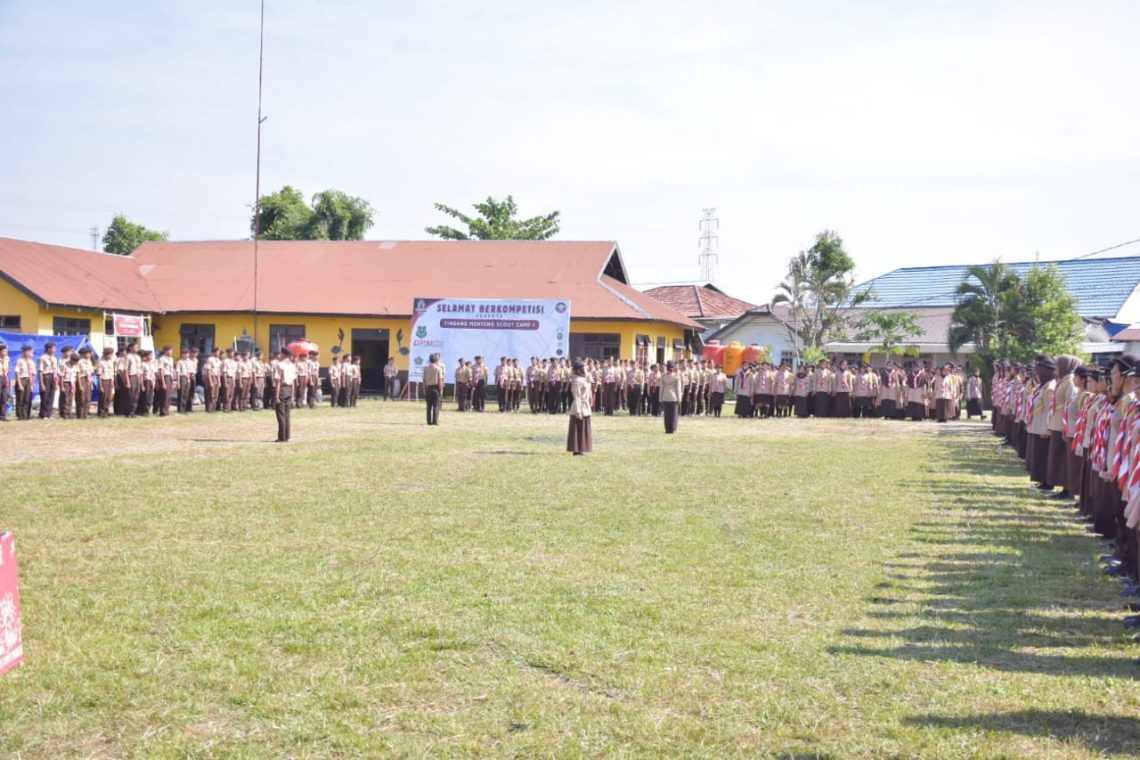 Wakil Ketua Sementara DPRD Kapuas, Yohanes, saat menghadiri kegiatan Tingang Menteng Scout Camp I, Jumat (20/9/2024)