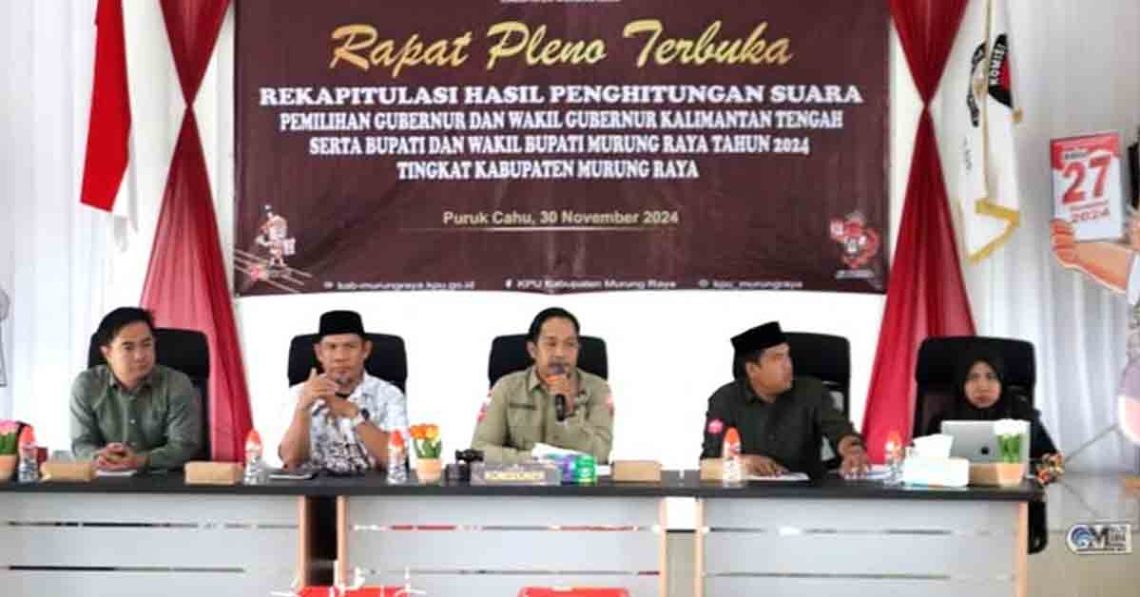 Rapat Pleno Terbuka Rekapitulasi Perhitungan Suara Cabup dan Cawabup Mura