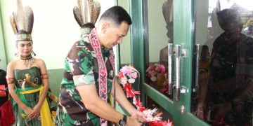 Dandim 1016/Plk Resmikan Kantor Koramil Manuhing
