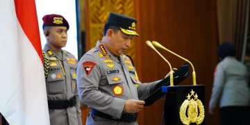 Kapolri Pimpin Upacara Kenaikan Pangkat 10.548 Perwira Polri