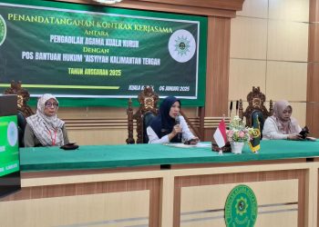 Teken Kontrak, Posbakum ‘Aisyiyah Kalteng bersama Pengadilan Agama Kuala Kurun Siap Berikan Pelayanan Hukum
