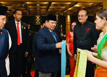 Mahasiswa Indonesia di India Sambut Hangat Kedatangan Presiden Prabowo Subianto