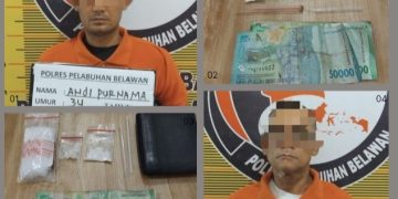 Di Marelan Medan ada Sarang Narkoba. Dua Pengedar sudah Ditangkap Sat Narkoba Polres Pelabuhan Belawan