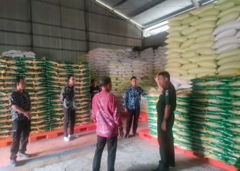 Dukung Jaga Ketahanan Pangan, Kodim 1016/Plk Berikan Pendampingan Serapan Beras