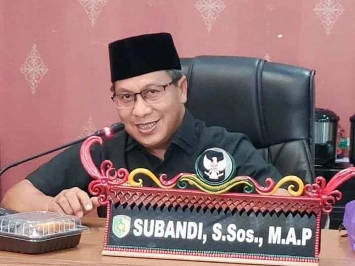 Ketua DPRD Kota Palangka Raya, Subandi, S.Sos., M.AP