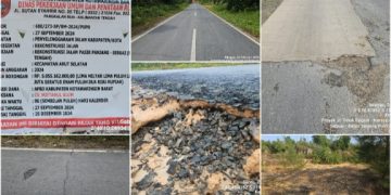 Tiga Proyek Kontruksi Jalan Dinas PUPR Kobar Jadi Sorotan