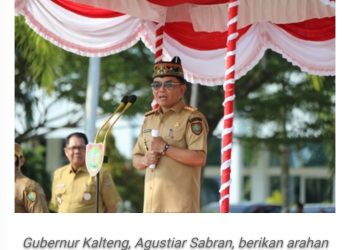 Pimpin Apel, Gubernur Agustiar Sabran Beri Arahan kepada Tenaga Kontrak