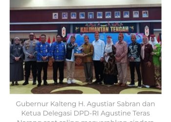 Gubernur Kalteng Hadiri Pertemuan dengan DPD RI