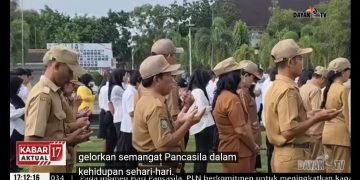 Sekretariat DPRD Kalteng Gelar Upacara Peringatan Hari Lahir Pancasila