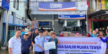 BRI Gerak Cepat Bantu Warga Terdampak Banjir di Kelurahan Lanjas Barito Utara