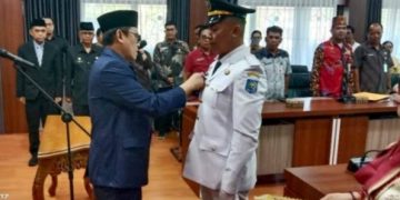 Pj Bupati Barito Utara Lantik Ersa Sriwardana sebagai Pj Kades Datai Nirui