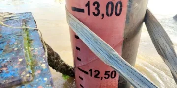 Waspada! Ketinggian Air Sungai Barito Capai 12,20 Meter