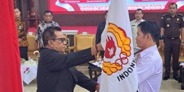 KONI Kotim Dikukuhkan, Pengurus Baru Siap Angkat Prestasi Olahraga
