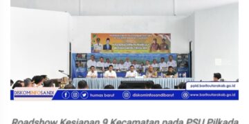 Roadshow Kesiapan PSU Pilkada 2025, Pemkab Barut Kunjungi Kecamatan Teweh Selatan dan Teweh Baru