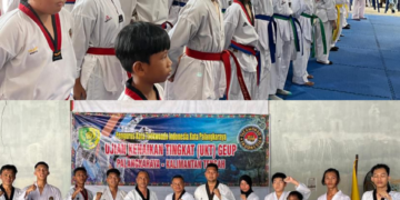 61 Taekwondoin Palangka Raya Ikuti Ujian Kenaikan Tingkat