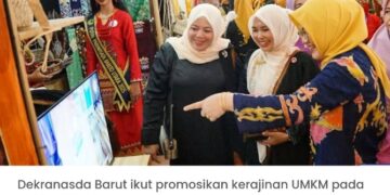 Dekranasda Barut Ikut Promosikan Kerajinan UMKM pada HUT ke -45 Dekranasda