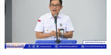 Pj. Bupati Barito Utara Laksanakan Kunjungan Kerja ke Kecamatan Gunung Timang Dalam Rangka Kesiapan PSU Pilkada 2025