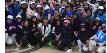Ratusan Warga Ikuti Senam Zumba DPW Partai NasDem Kalteng