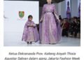Wastra Kalteng Tampil Memukau di Jakarta Fashion Week 2026
