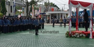 Bupati Barito Utara Jadi Inspektur Upacara Hari Bhakti PUPR ke-80 di Muara Teweh
