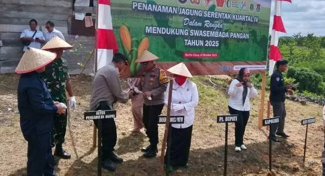 Tanam Jagung Serentak Dukung Swasembada Pangan, Wujudkan Sinergi Lintas Sektor