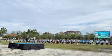Pemprov Kalteng Gelar Jalan Sehat dan Senam Bersama Peringati Hari Desa Nasional 2026