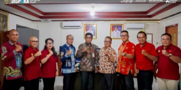 Dispora Kalteng Terima Kunjungan Kerja KONI Kalteng