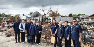 Partai NasDem Serahkan Bantuan kepada Korban Kebakaran Pasar Kasongan Kabupaten Katingan