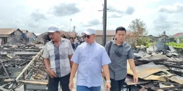 Waket III DPRD Kalteng Kunjungi Lokasi Kebakaran di Sejumlah Titik Kota Palangka Raya