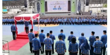 Awal 2026, Bupati Shalahuddin Pimpin Apel ASN