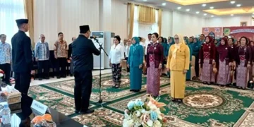 Bupati Shalahuddin Lantik Pengurus TP-PKK, GOW, PP PAUD dan Dekranasda