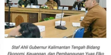 Sahli Yuas Elko Hadiri Rakor Inflasi, Pastikan Stok Pangan Kalteng Aman dan Stabilitas Harga Terjaga