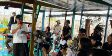 Rayakan Kemenangan Kristus di Alam Terbuka, Kerukunan Keluarga Kristen SMKN 1 Palangka Raya Gelar Ibadah Paskah di Danau Sebangau
