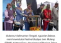 Gubernur Kalteng Buka FBIM 2026, Dorong Pelestarian Budaya dan Kebangkitan Ekonomi
