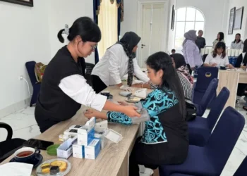 Partai NasDem Kalteng Bersama Puskesmas Marina Permai Gelar Pemeriksaan Gratis