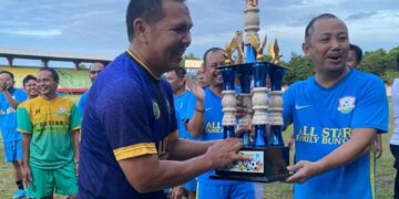 Ikuti Trofeo Sepakbola, Ketua KONI Kalteng Ajak Gelorakan Olahraga Jaga Imunitas