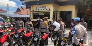 Kapolres Seruyan Cek Ranmor Dinas di Lingkungan Polres Seruyan