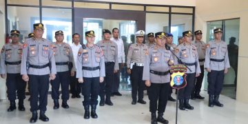Polres Seruyan Ikuti Upacara Pemuliaan Nilai-nilai Tribrata Hari Bhayangkara ke-77